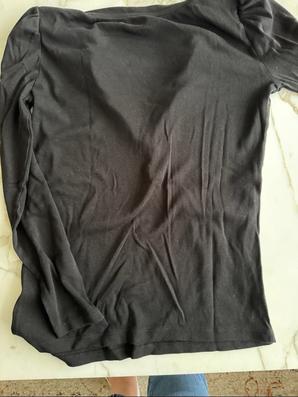 GAP Maternity Black Long Sleeve Henley Top - Picture 6 of 7